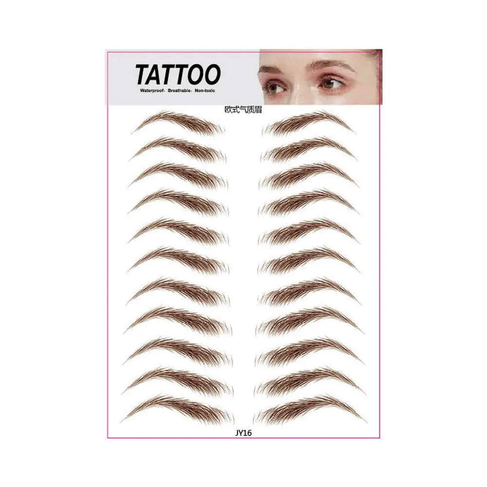 O.TWO.O New Arrival Eyebrows Sticker 4D Hair Like Eyebrow Makeup Waterproof Easy To Wear Lasting Nutural Eyebrow Tattoo Stickers