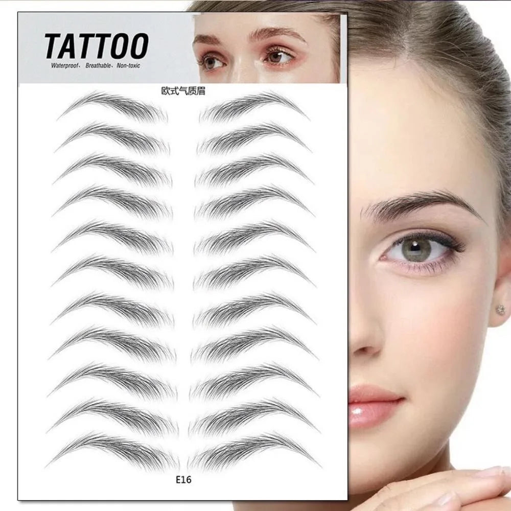 O.TWO.O New Arrival Eyebrows Sticker 4D Hair Like Eyebrow Makeup Waterproof Easy To Wear Lasting Nutural Eyebrow Tattoo Stickers